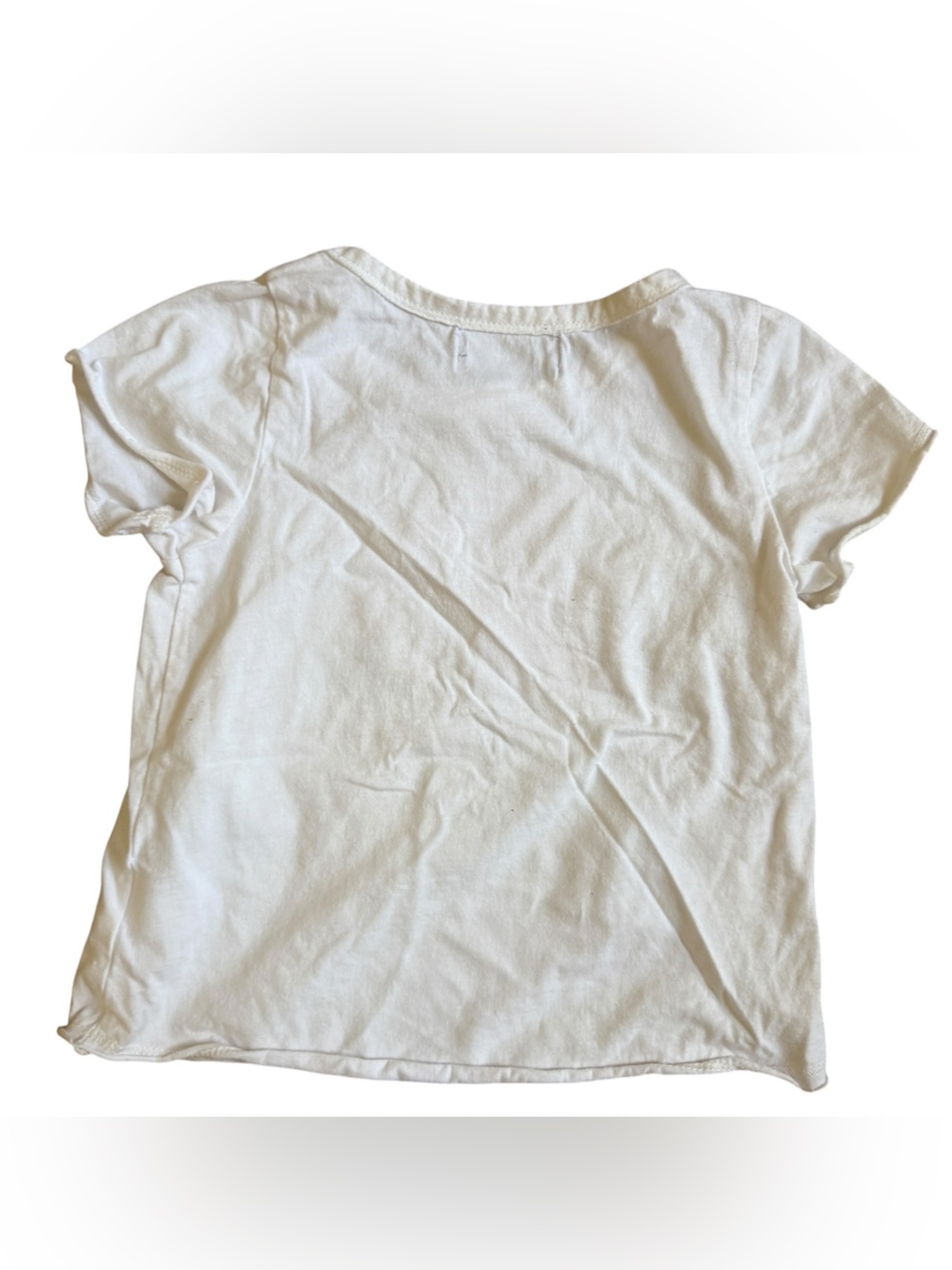 Miki Miette White Tee with Coral and Orange Graphic and bow shorts - Picture 3 of 7